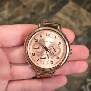 Michael Kors rose gold watch